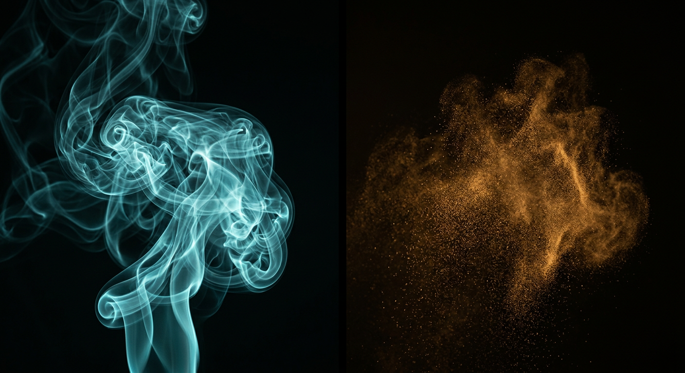 Gases and vapours versus clouds of combustible dust: two types of explosive atmosphere with different zones